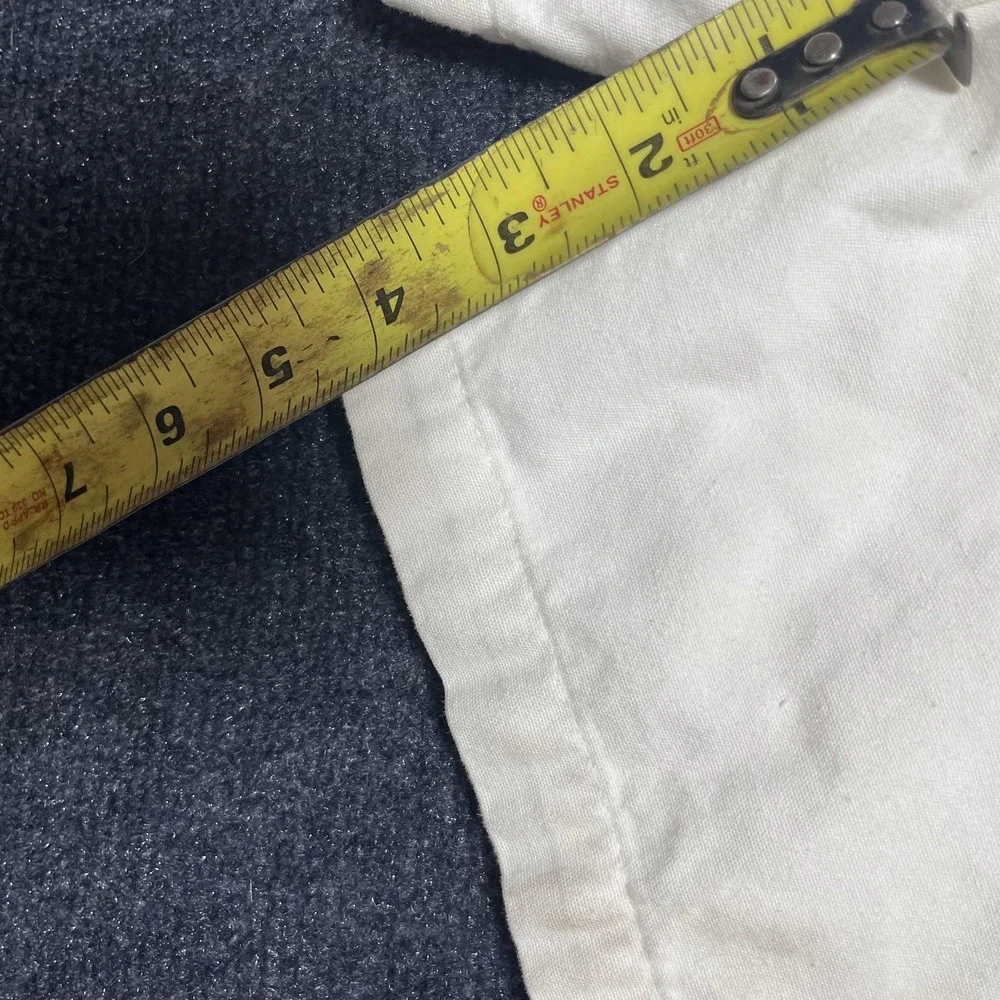 Vintage Campus Crew Cargo Shorts Mens 30 White Cotton Utility Pockets Summer